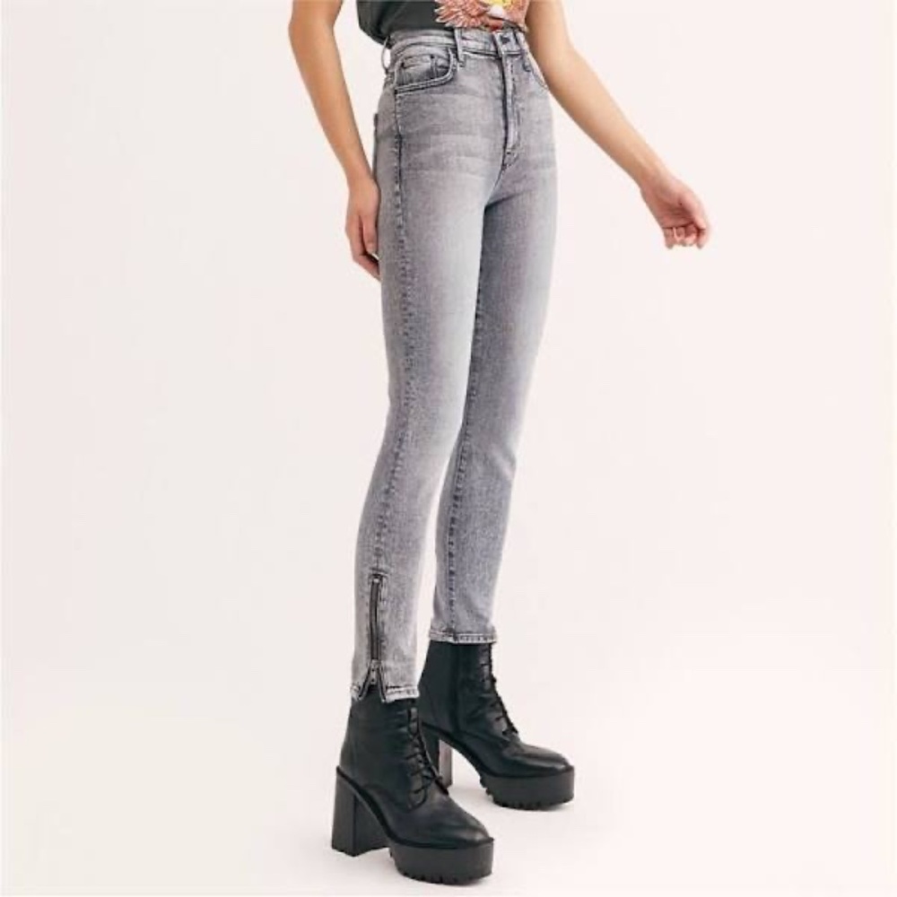 Mother Jeans - The Swooner Ankle Zip - Static - 27